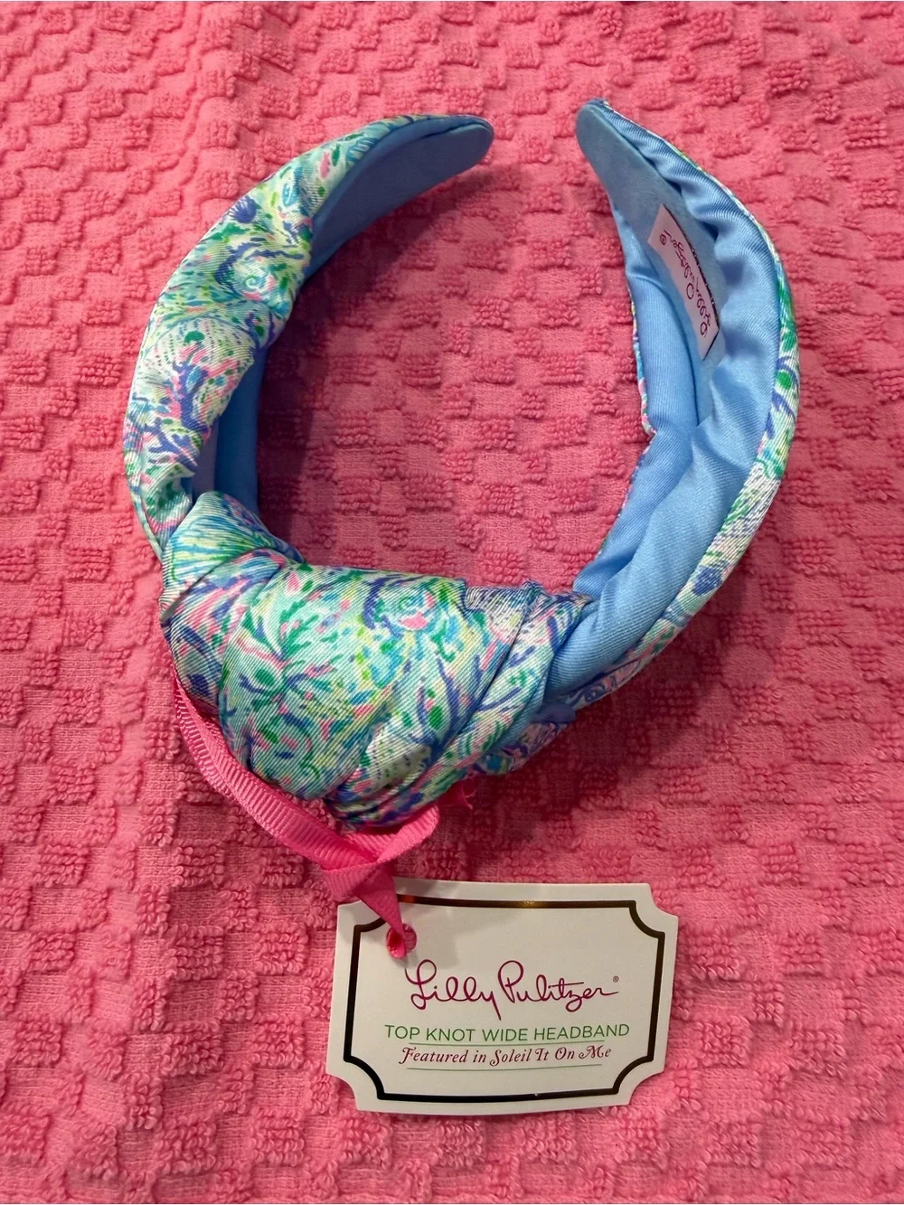 Lilly Pulitzer Top Knot Wide Headband - Multicolor Floral